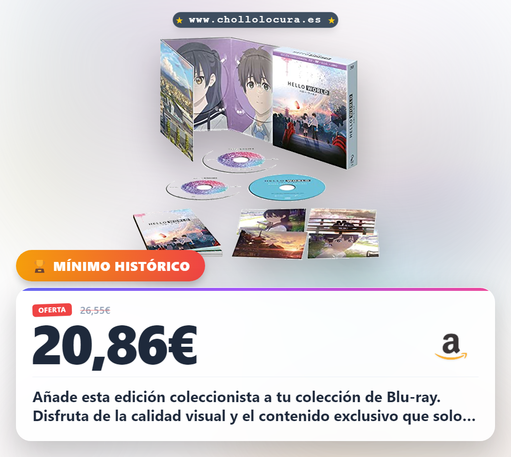 Aprovecha las ofertas de coleccionismo en Blu-ray Hello World edición coleccionista al mejor precio
