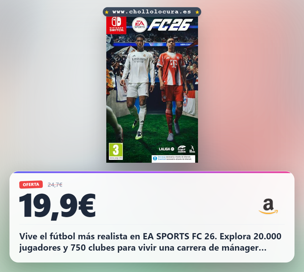 Encuentra el fútbol más realista EA SPORTS FC 26 en Nintendo Switch al mejor precio