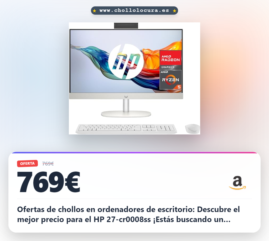 Ofertas de ordenadores HP con AMD Ryzen 5, pantalla Full HD y cámara integrada