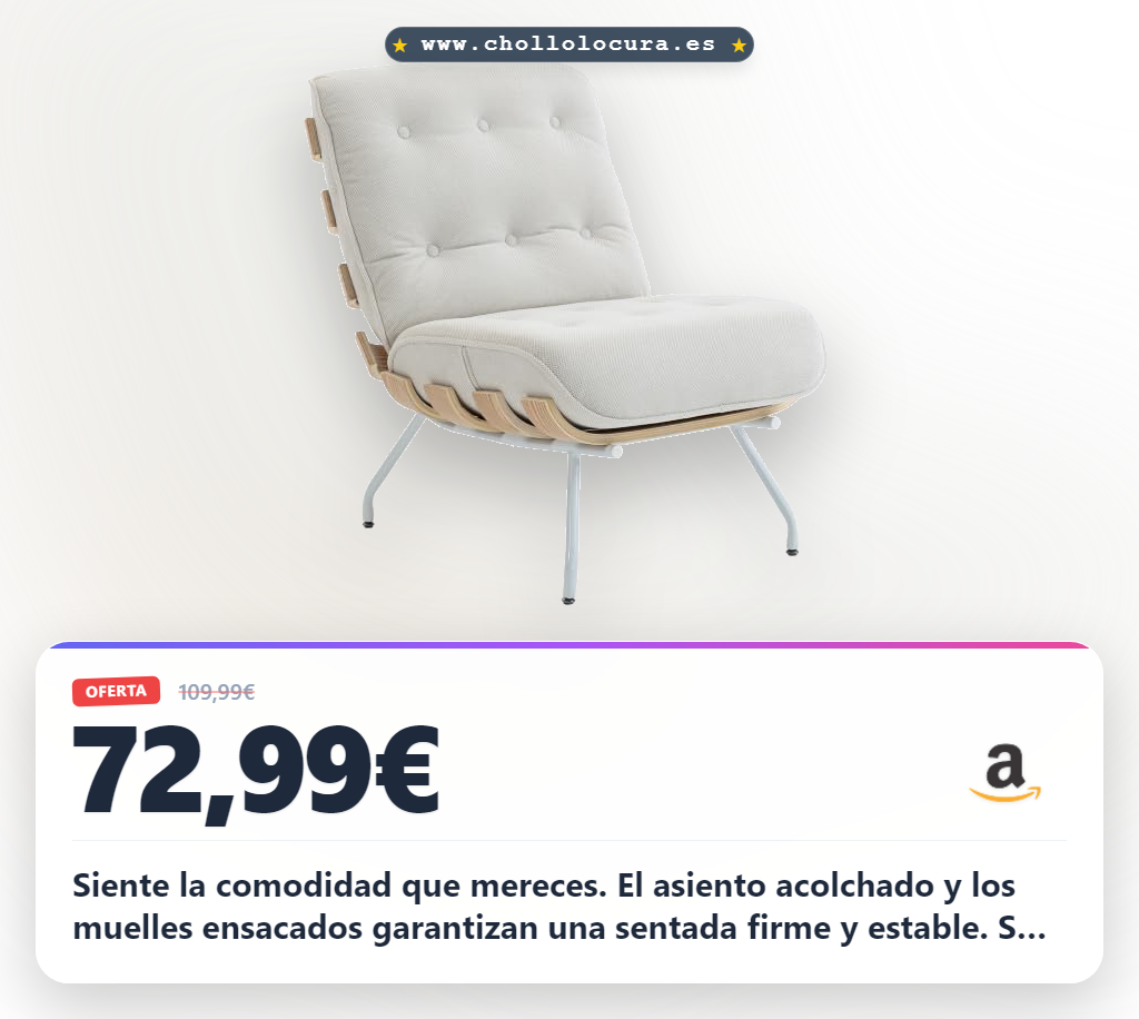 Siente la comodidad que mereces. El asiento acolchado y los muelles ensacados garantizan una sentada firme y estable. Su estructura de acero soporta hasta 120 kg y los cojines se fijan para un ajuste perfecto. Disfruta de un diseño elegante y textura de lino natural.