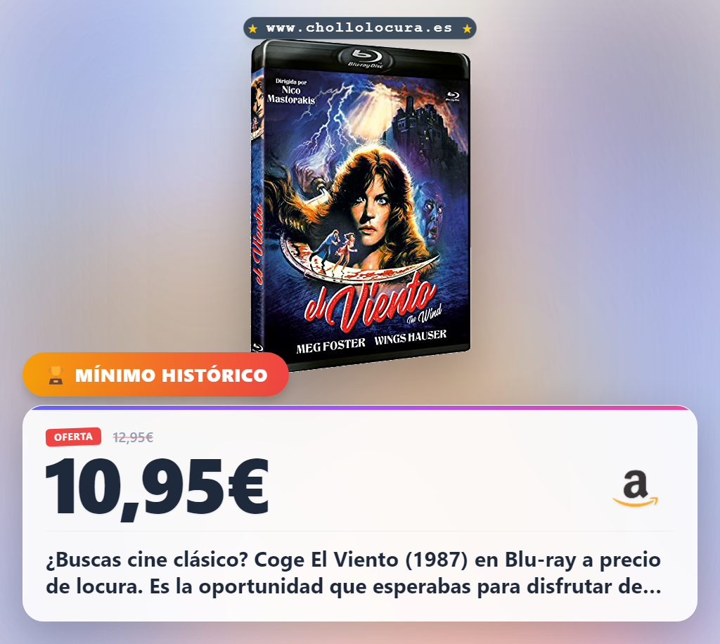 Encuentra El Viento BD 1987 The Wind en Blu-ray a precio de chollo y disfruta del cine.