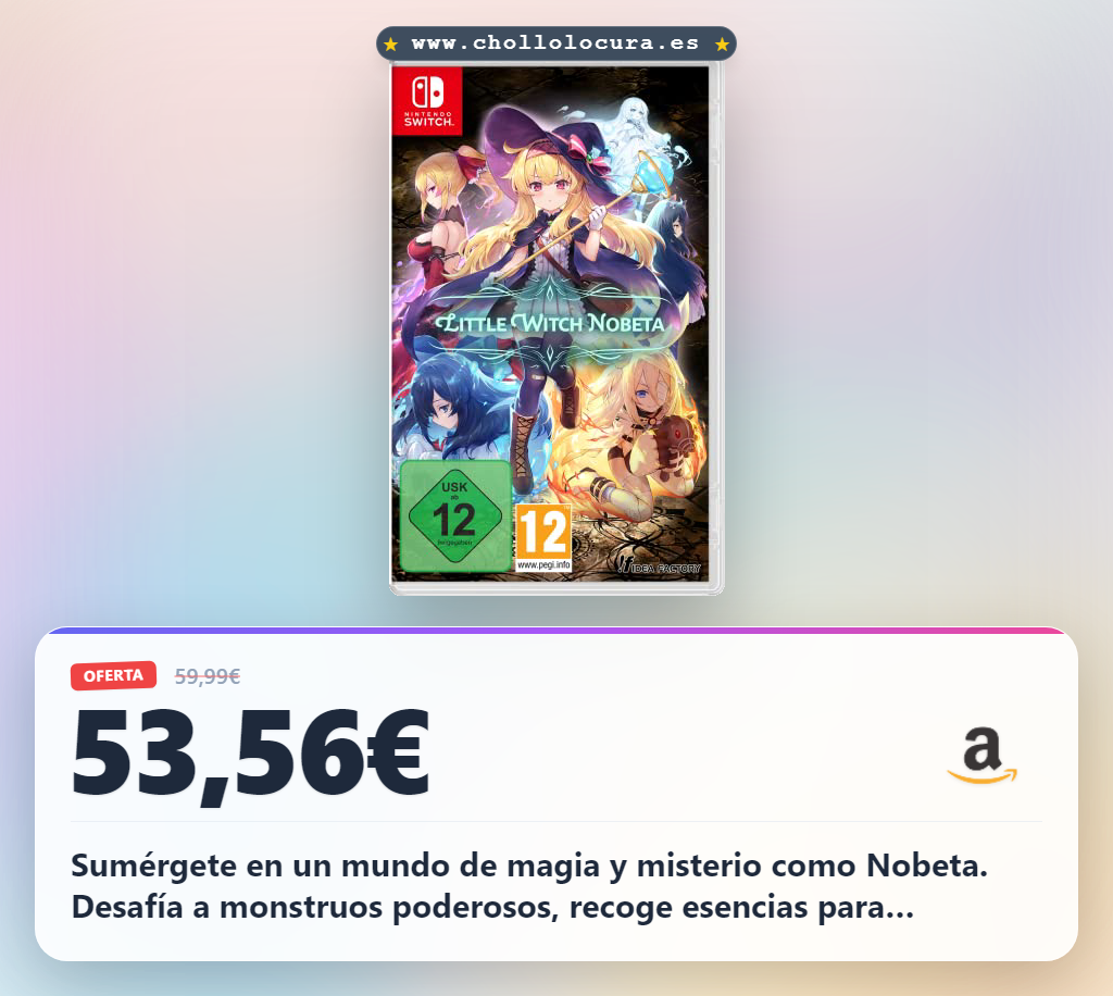 Disfruta de Little Witch Nobeta Day One Edition para Nintendo Switch: aventura mágica y misterio al mejor precio