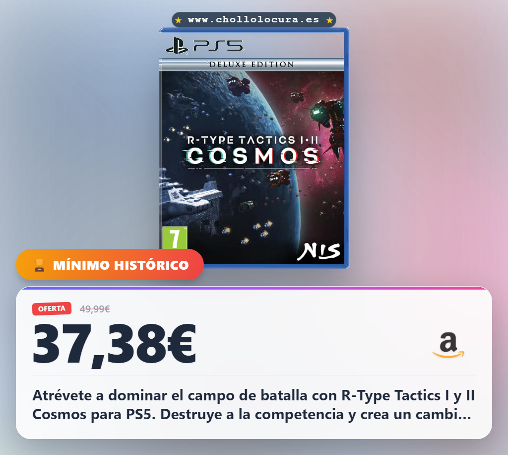 Aprovecha R-Type Tactics I y II Cosmos para PS5 y destruye a la competencia al mejor precio