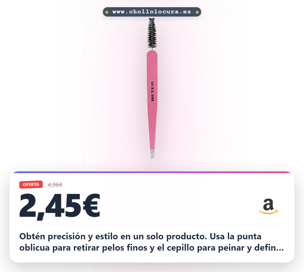 Aprovecha estas pinzas de depilar doble función BETER. Obtén precisión profesional para cejas y pestañas con goupillon y acero inoxidable.