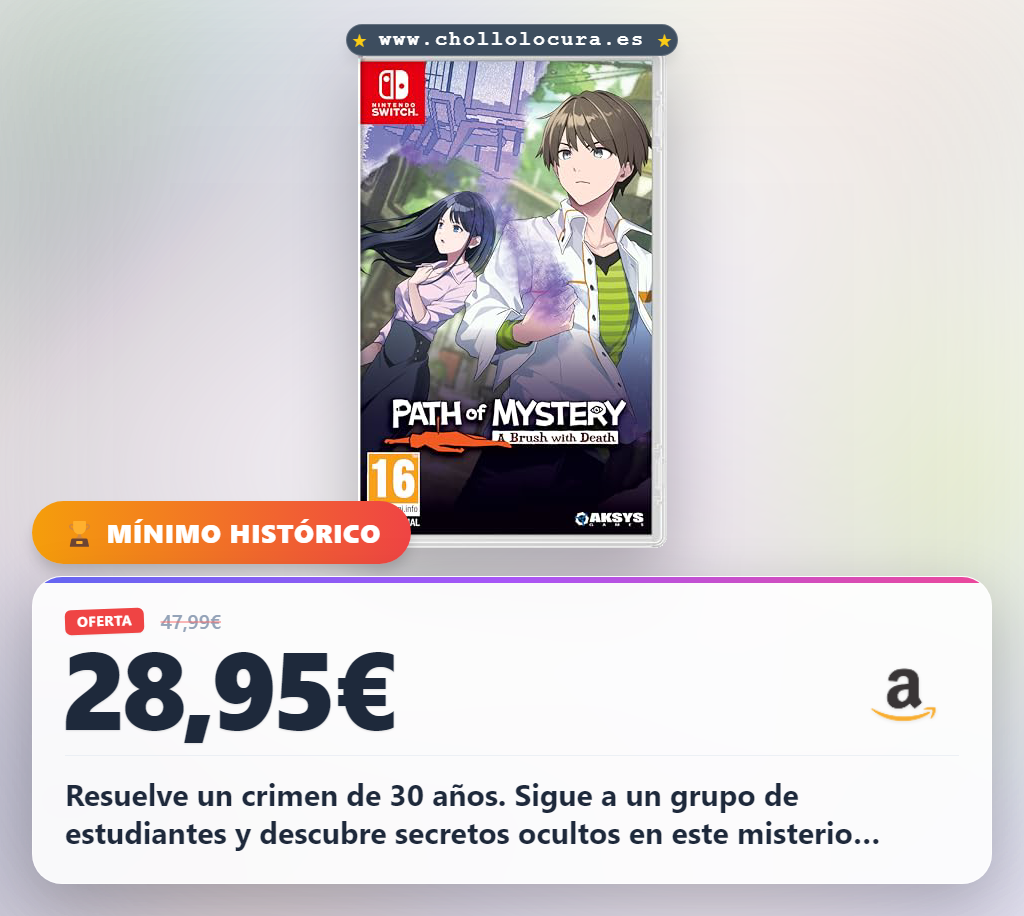 Aprovecha Path of Mystery: A Brush with Death para Nintendo Switch y resuelve un crimen de 30 años