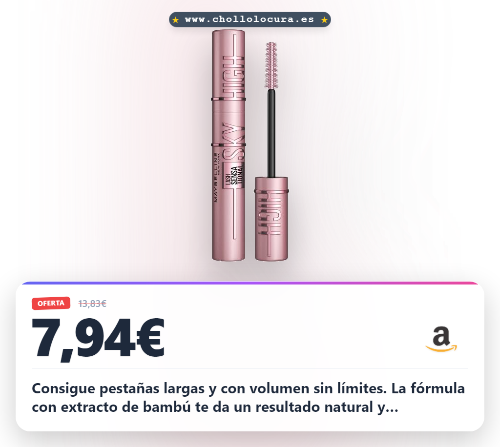 Aprovecha la máscara de pestañas Lash Sensational Sky High marrón para longitud y volumen sin límites