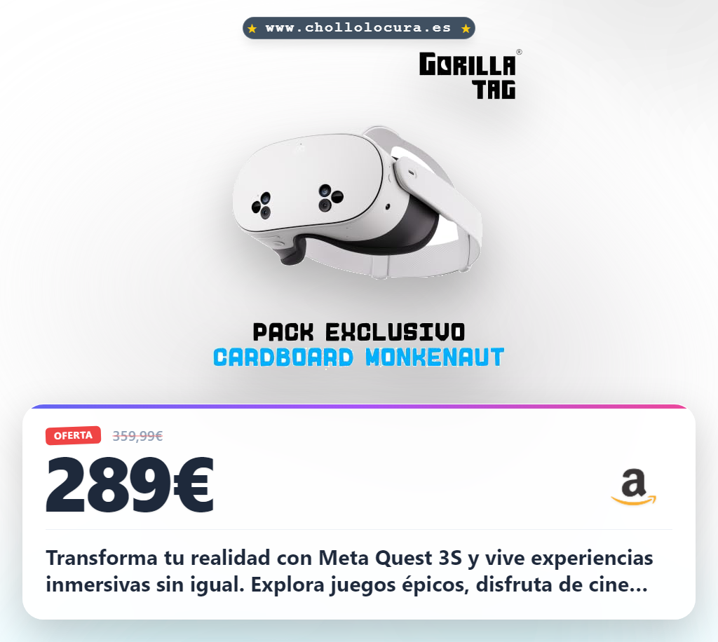 Consigue Meta Quest 3S y transforma tu realidad con juegos inmersivos al mejor precio de oferta