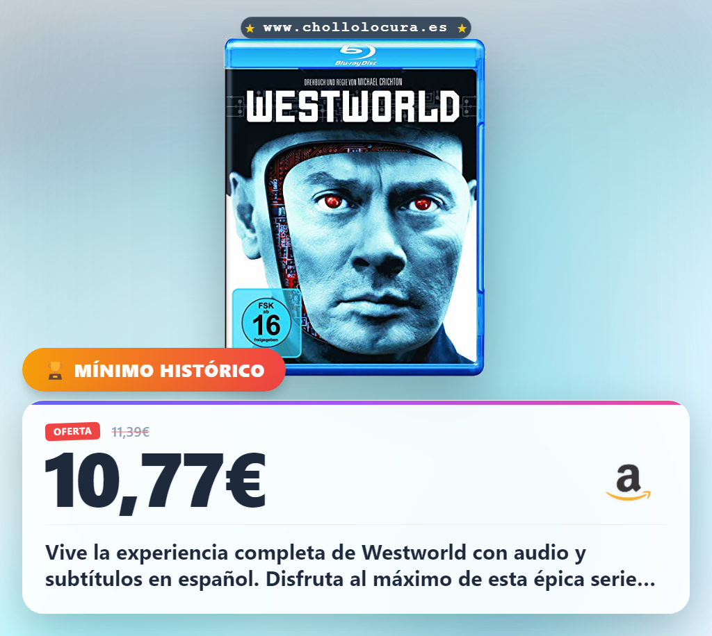 Consigue el Blu-ray de Westworld con audio y subtítulos en español al mejor precio