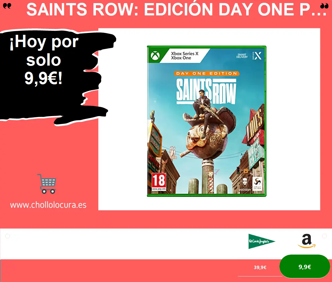 Saints Row: Edición Day One para Xbox Series: El videojuego de acción y aventura más loco y divertido