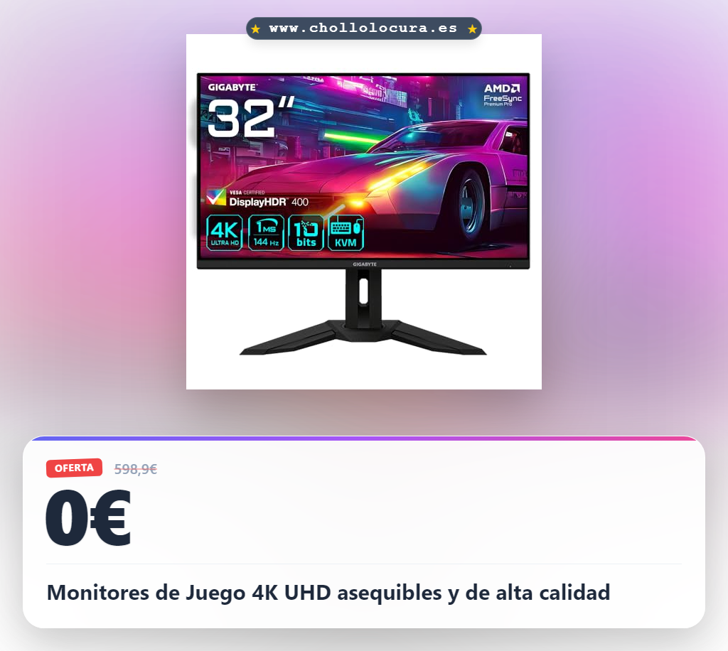 Monitores de Juego 4K UHD asequibles y de alta calidad