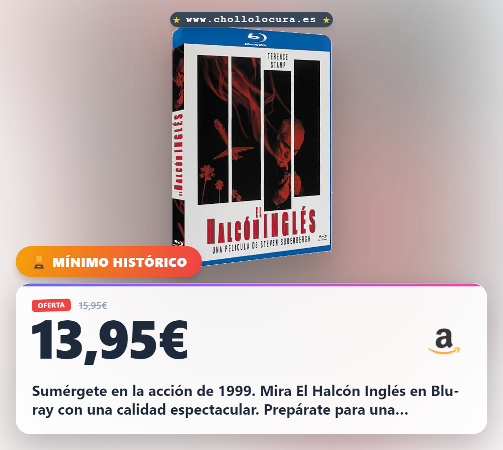 Llévate El Halcón Inglés Blu-ray (1999) The Limey al mejor precio de chollo en oferta