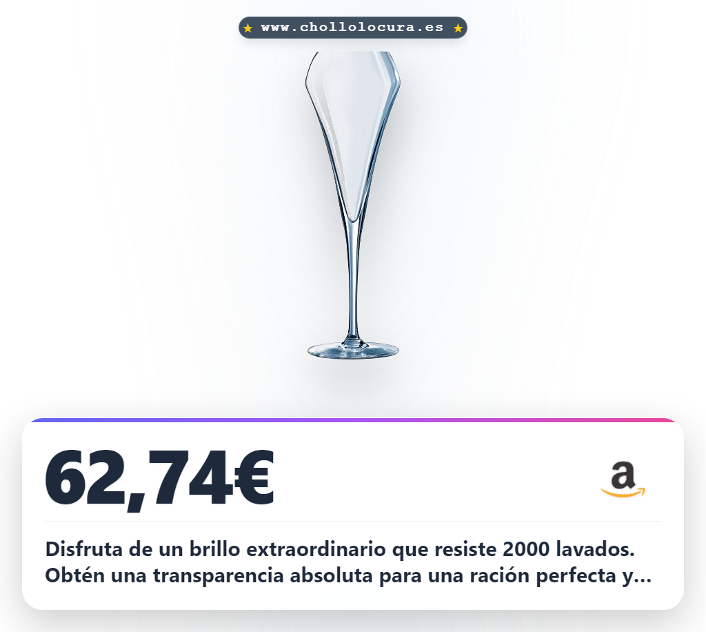 Consigue el Open Up Vidrio Chef et Sommelier multicolor con brillo industrial y máxima resistencia al mejor precio en oferta histórica
