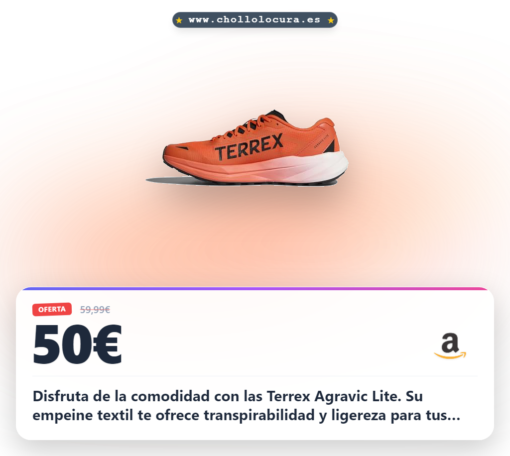 Ahorra en las adidas Terrex Agravic Lite Shoes para hombre Impact Orange, con empeine y plantilla textil al mejor precio
