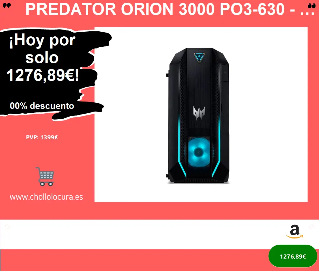 ¡Ordenador Gaming con RTX 3070, 16GB RAM y 1TB SSD! ¡Oferta!