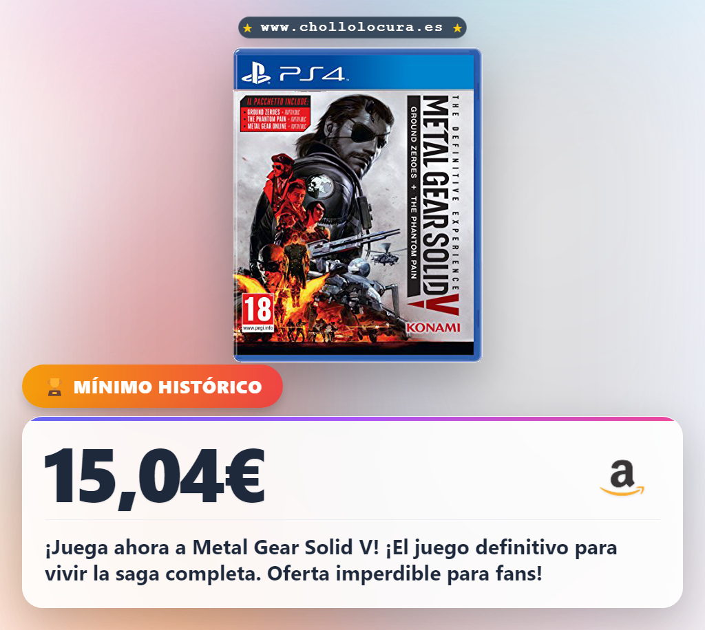 Metal Gear Solid V: The Definitive Experience - ¡Consigue la saga completa en un solo pack épico!