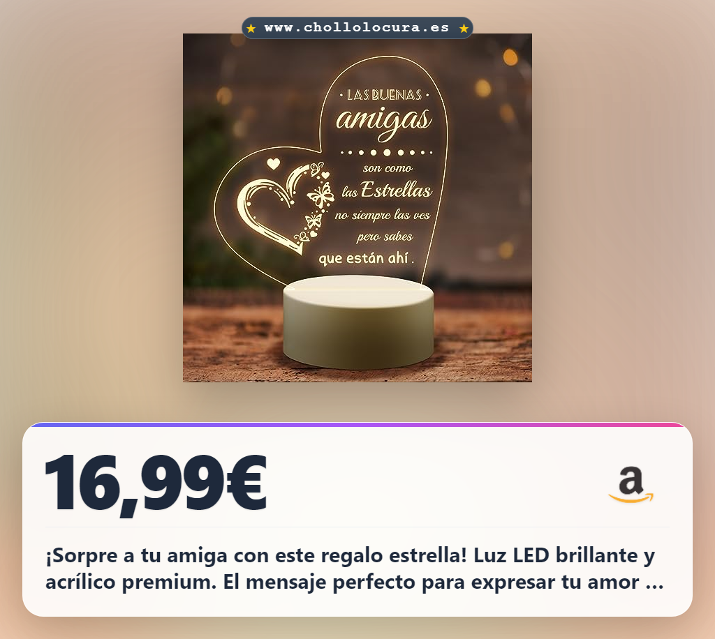 Consigue el regalo original Welsky: luz LED de acrílico corazón para cumpleaños.