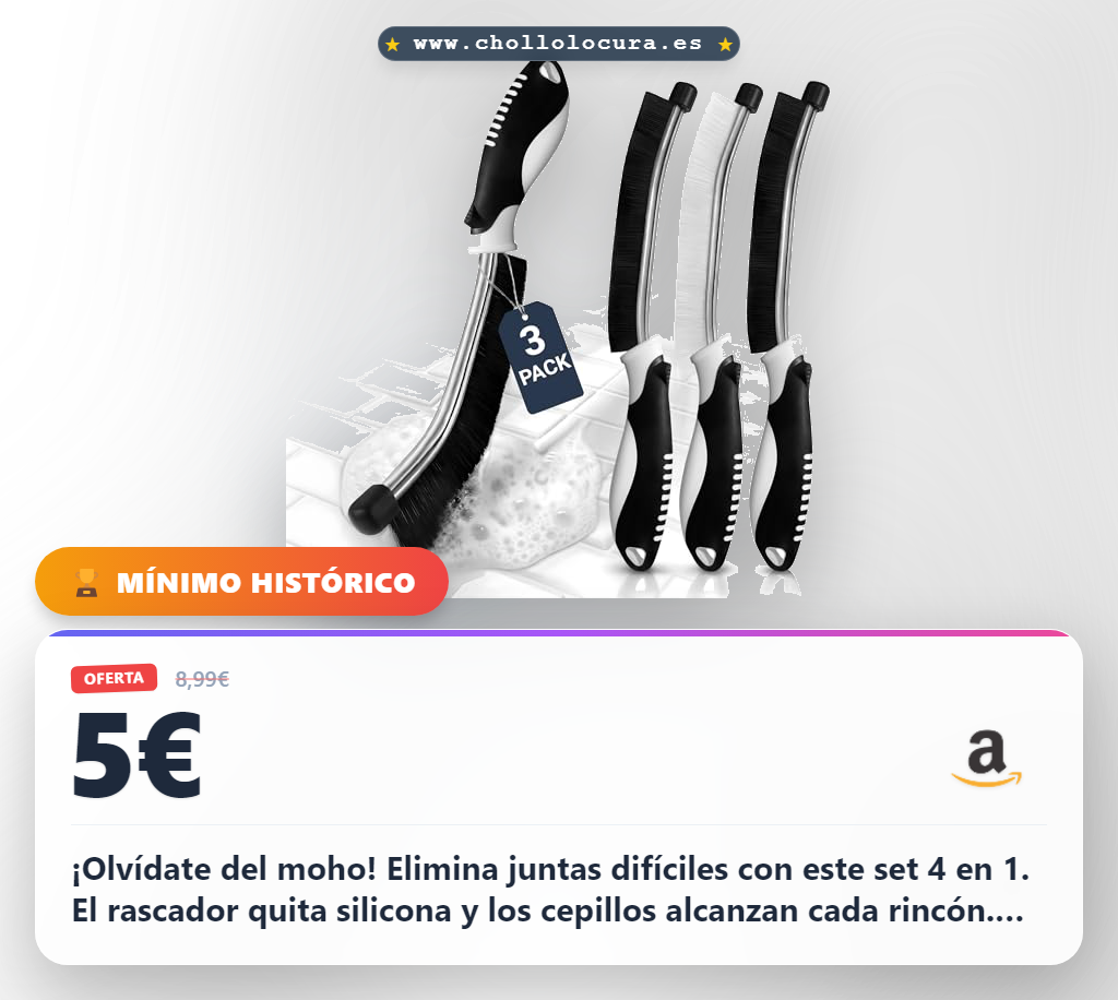 Ahorra con el Set Limpieza Hogar NOVANEST 4 en 1: Cepillo para juntas, moho y rascador de acero al mejor precio