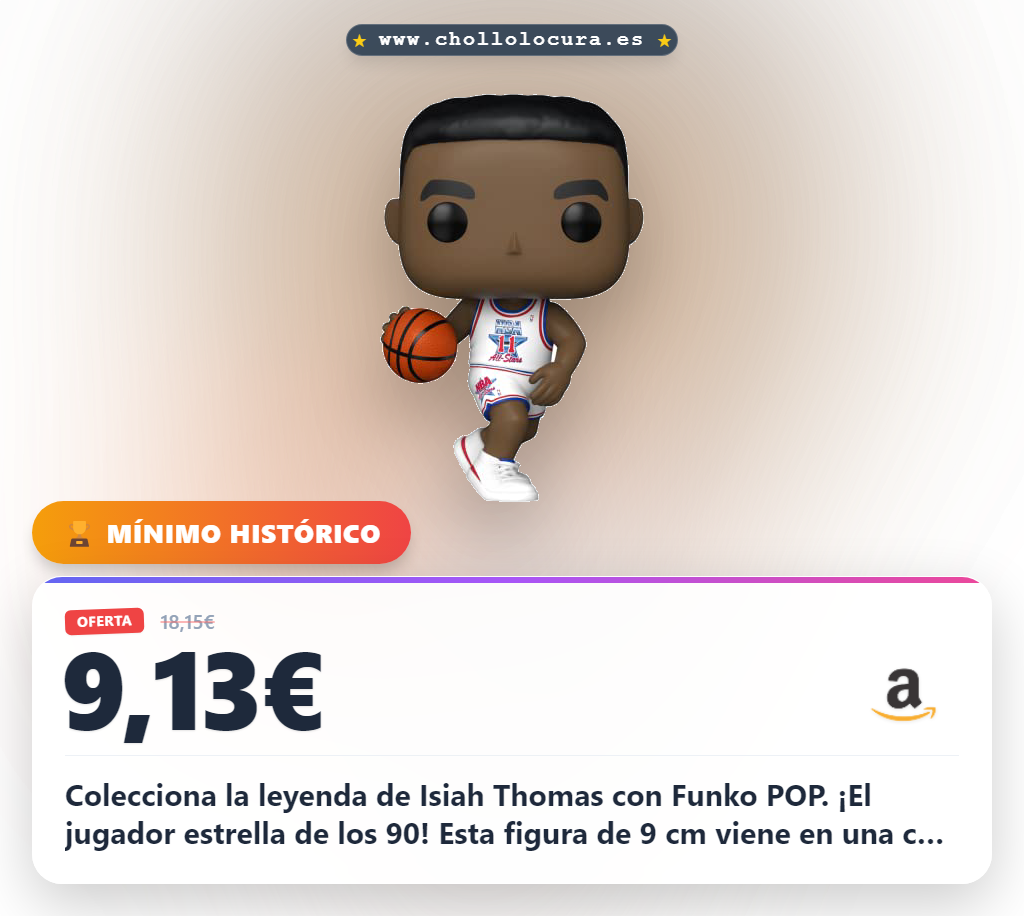 Consigue la figura Funko POP! Isiah Thomas NBA Legends 1992 en oferta histórica