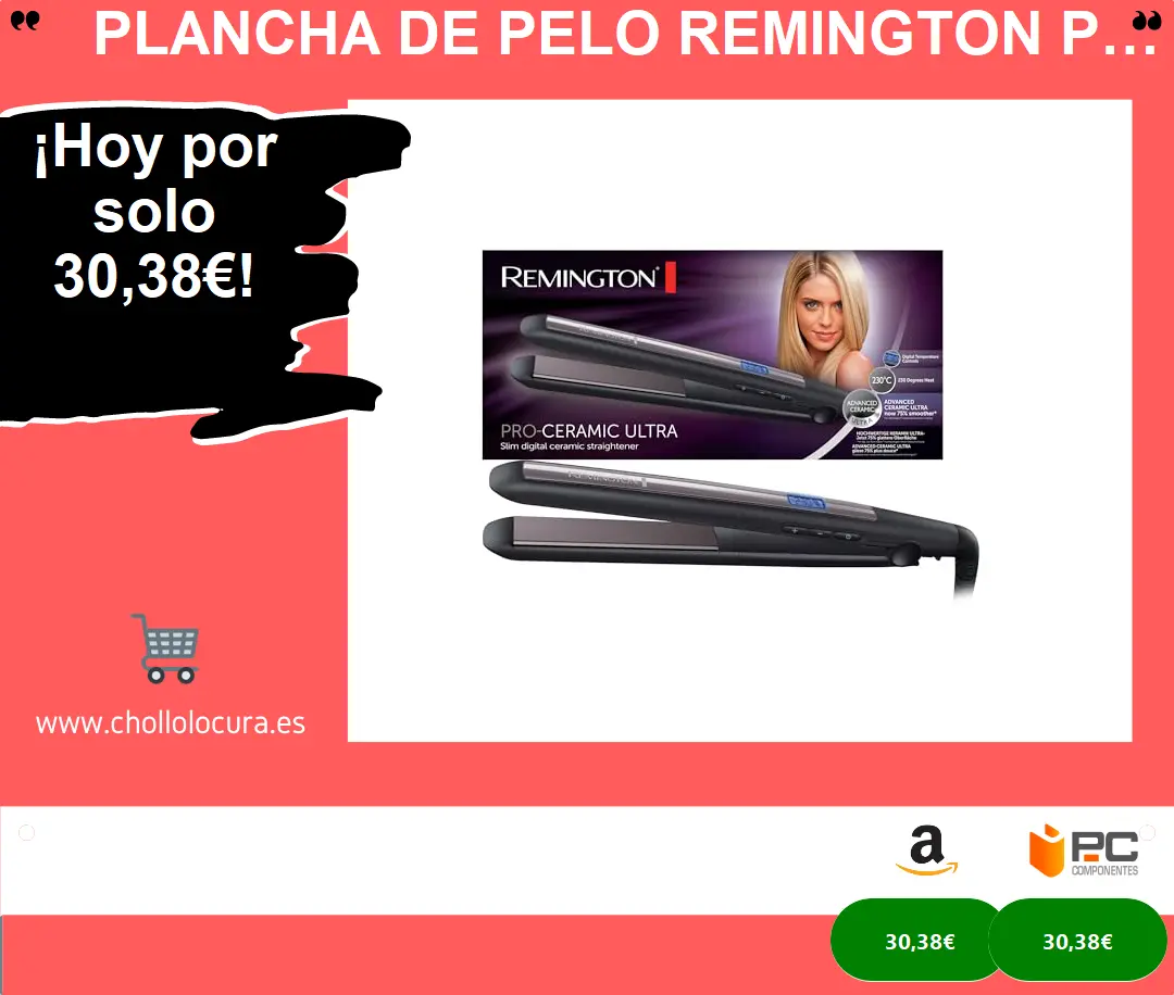 Plancha de Pelo Remington Pro Ceramic Ultra S5505: Suavidad y Precisión en un Solo Accionamiento