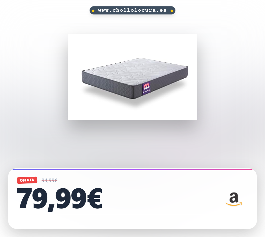 Todocama - Colchón viscoelástico 90x190 cm, Pure Flow MAX Multicapa, Altura 21 cm, firmeza Media/Alta, Tratamiento antiácaros, antibacterias e hipoalergénico. Fabricado en España.