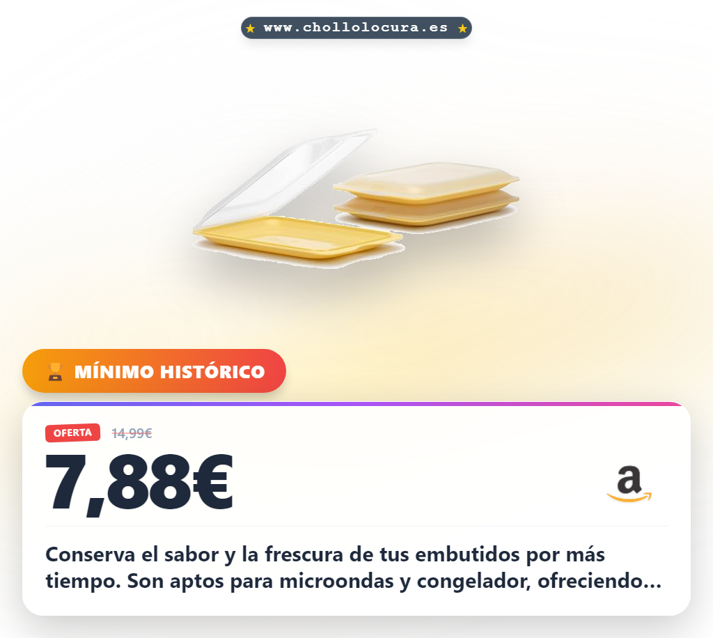 Aprovecha el set Tatay Porta Embutidos Fresh de 3 apilables para conservar tus fiambres en la nevera