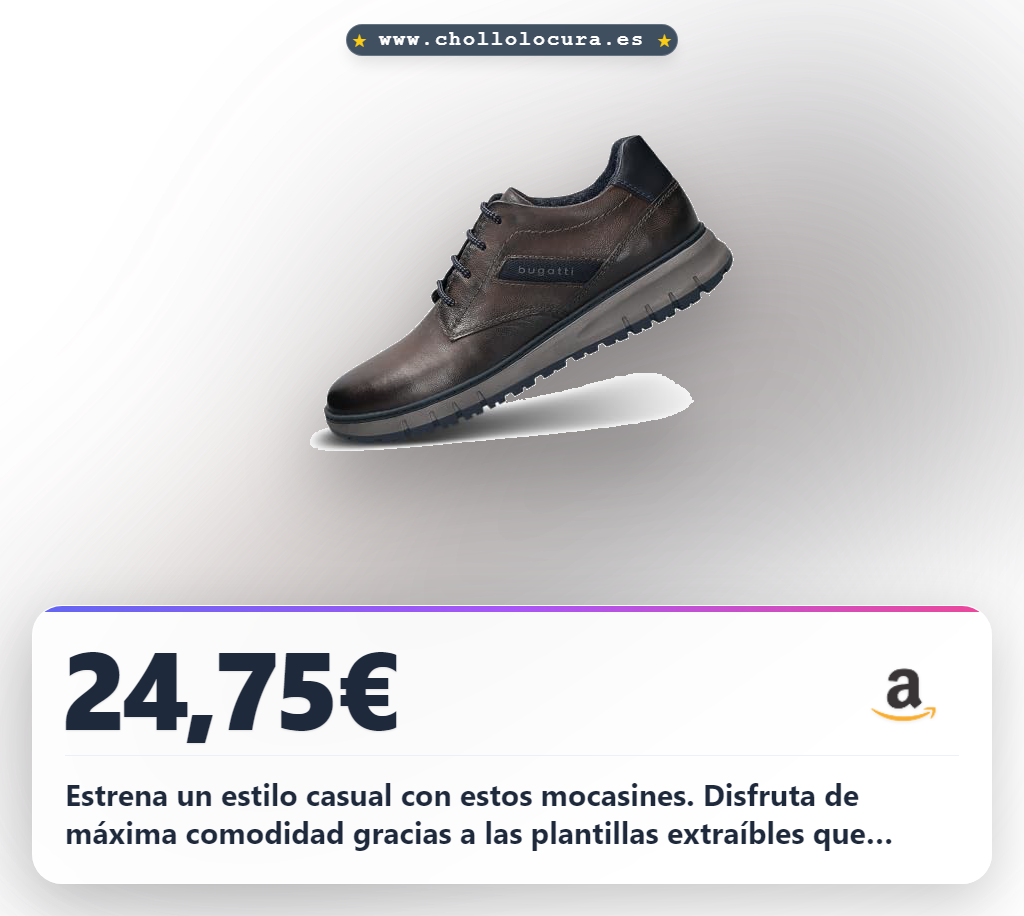 Aprovecha los Mocasines Hombre Bugatti 321-aop01 gris oscuro con suela antideslizante