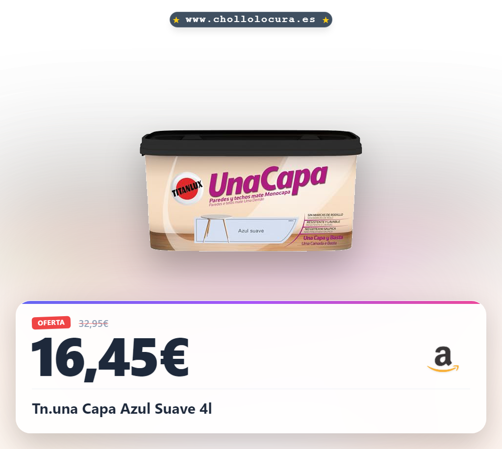 Tn.una Capa Azul Suave 4l