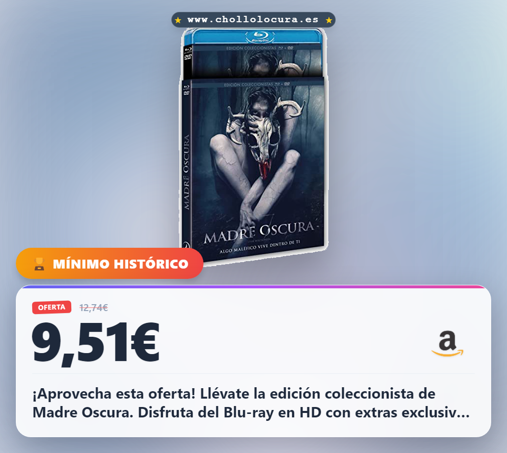Logra llevarte la Edición Coleccionistas de Madre Oscura en Blu-ray a precio de chollo