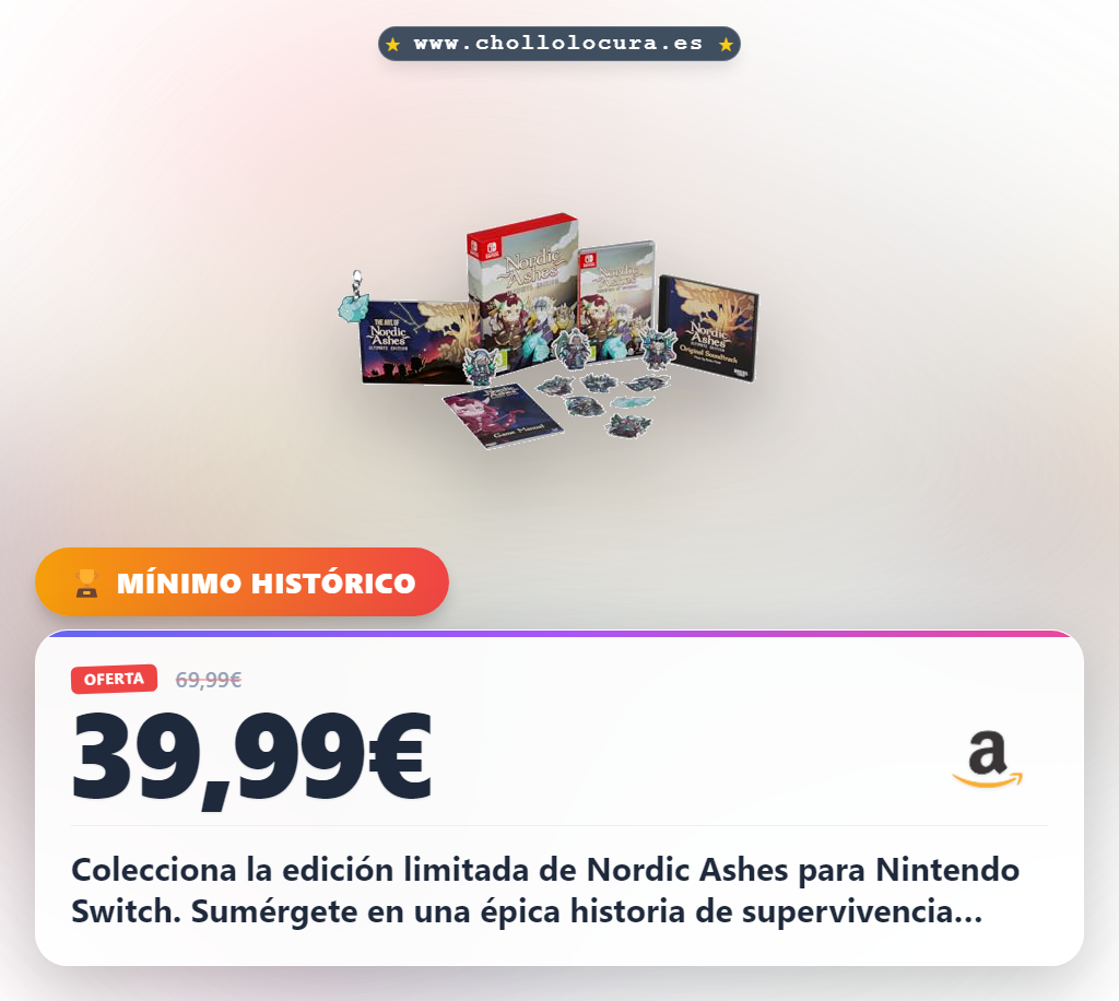 Aprovecha la edición limitada Nordic Ashes para Nintendo Switch: colecciona héroes vikingos y vive el Ragnarok