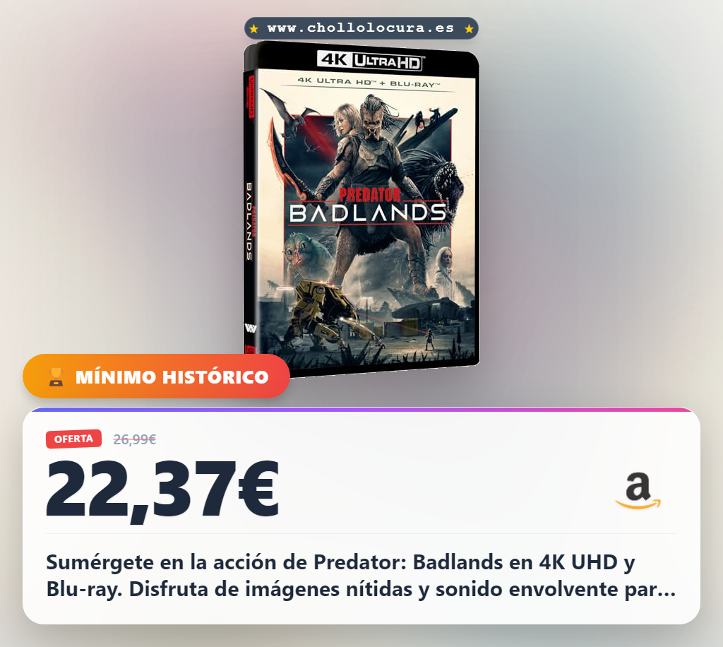 Disfruta Predator Badlands en 4K UHD y Blu-ray la experiencia definitiva para amantes del cine