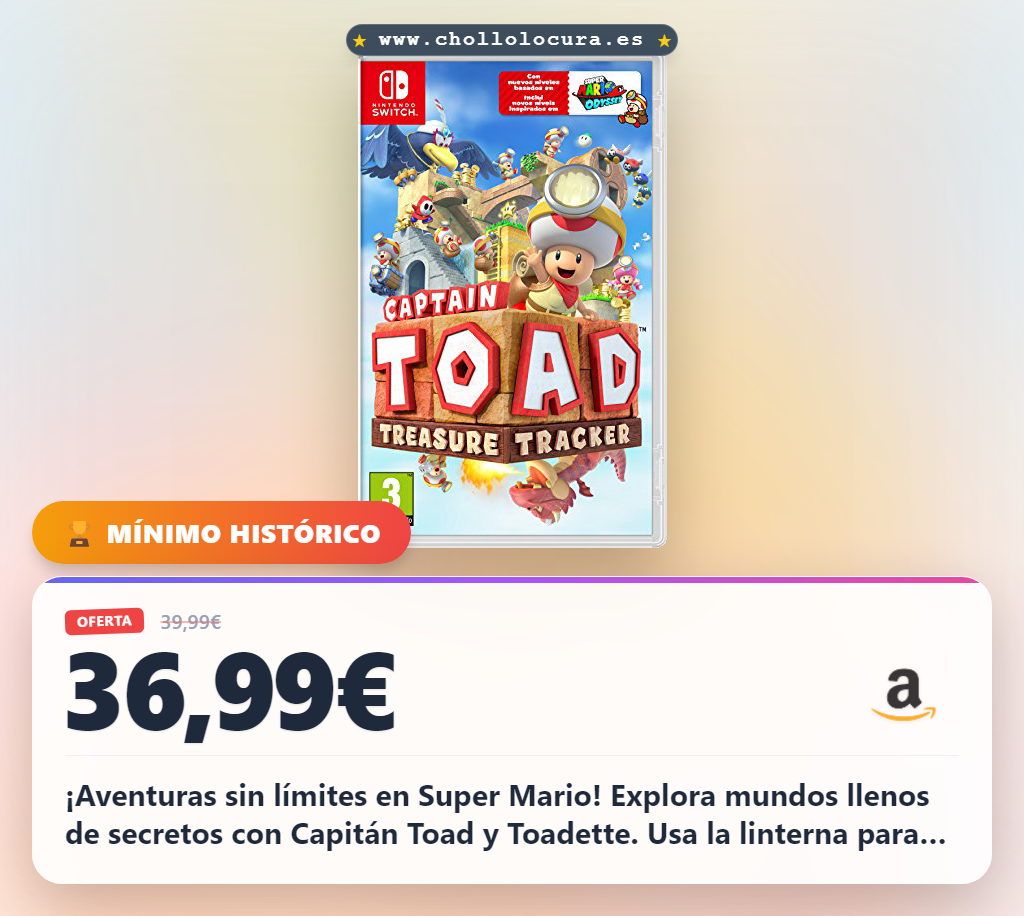 Aprovecha Captain Toad: Treasure Tracker para Nintendo Switch y explora mundos llenos de puzzles