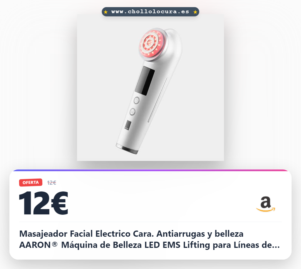 Masajeador Facial Electrico Cara. Antiarrugas y belleza AARON® Máquina de Belleza LED EMS Lifting para Líneas del Cuello Antiarrugas, Anti-envejecimiento, Limpieza Profunda, Cuidado Facial