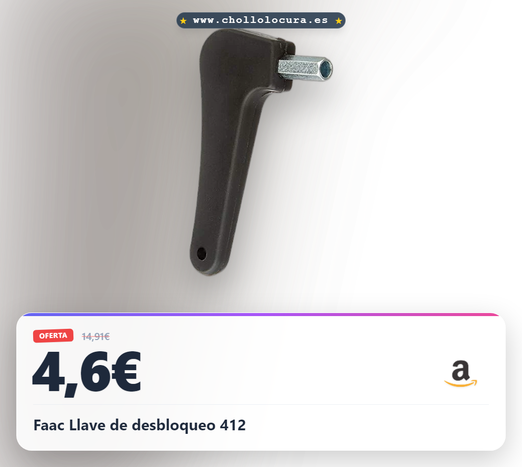 Faac Llave de desbloqueo 412