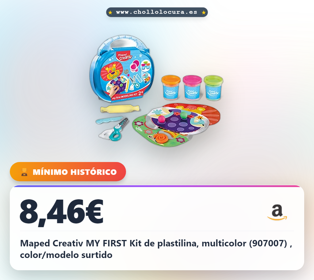 Maped Creativ MY FIRST Kit de plastilina, multicolor (907007) , color/modelo surtido