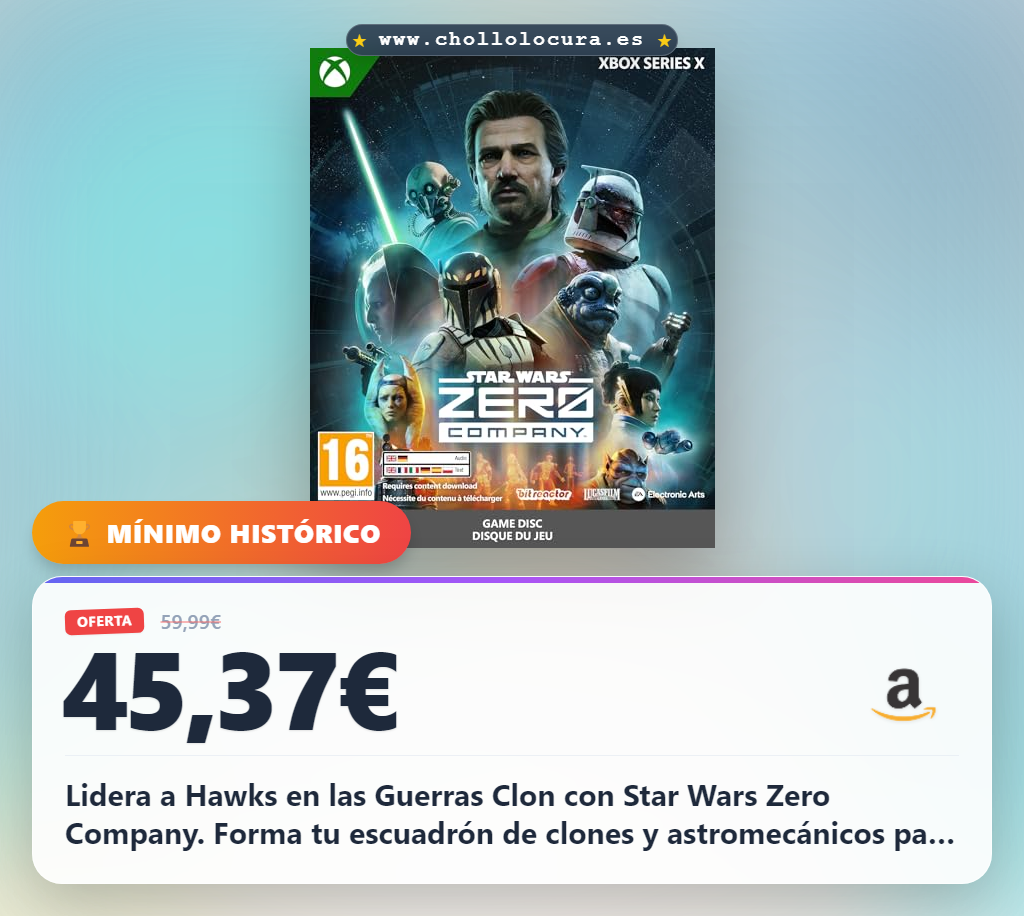Consigue Star Wars Zero Company Edición Estándar para Xbox Series X con disco físico y multilingüe