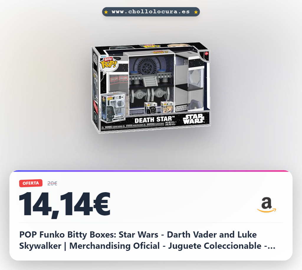 POP Funko Bitty Boxes: Star Wars - Darth Vader and Luke Skywalker | Merchandising Oficial - Juguete Coleccionable - Idea de Regalo de Cumpleaños para Fans y Coleccionistas