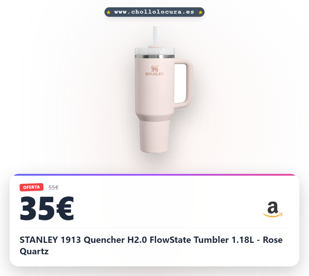 STANLEY 1913 Quencher H2.0 FlowState Tumbler 1.18L - Rose Quartz