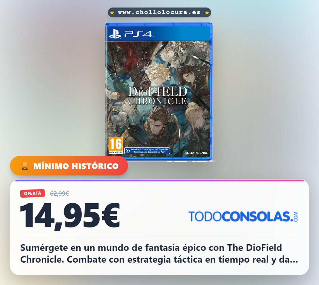 Consigue The DioField Chronicle para PS4. Logra batallas tácticas y estrategia épica en un mundo de fantasía al mejor precio