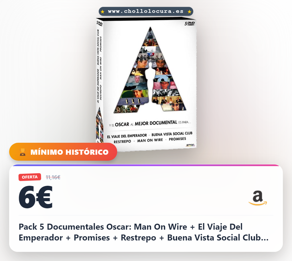 Pack 5 Documentales Oscar: Man On Wire + El Viaje Del Emperador + Promises + Restrepo + Buena Vista Social Club [DVD]