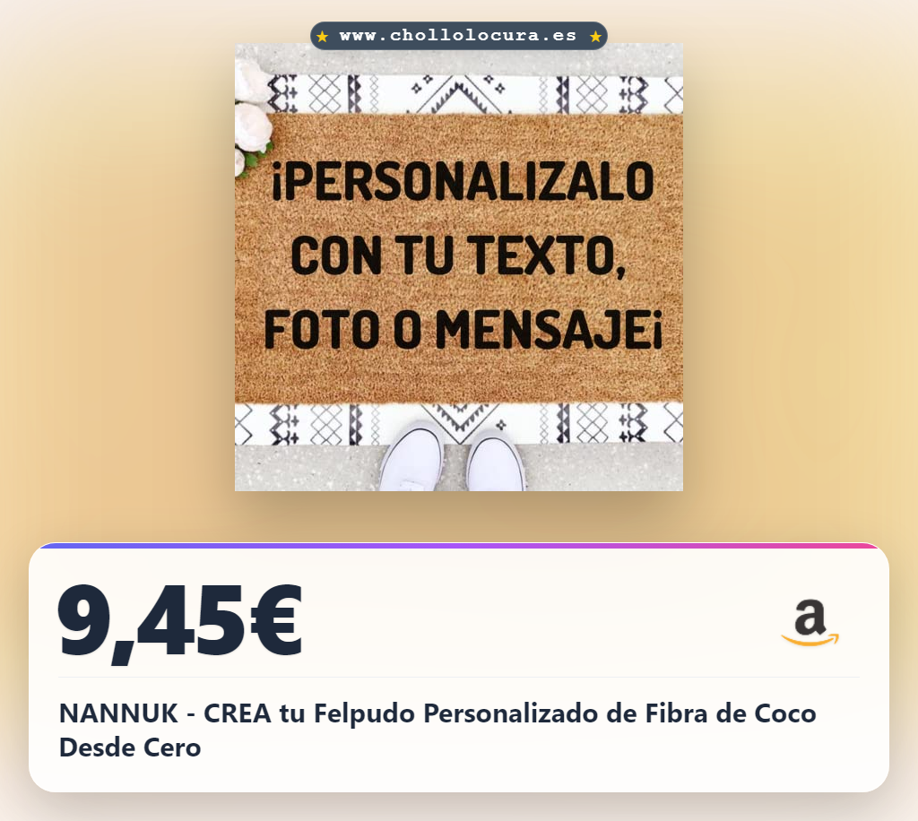 NANNUK - CREA tu Felpudo Personalizado de Fibra de Coco Desde Cero