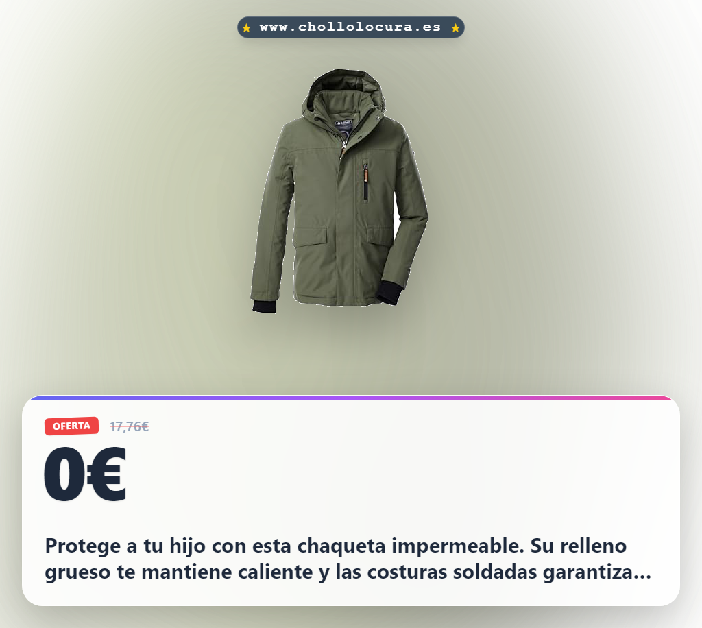 Adquiere la chaqueta Killtec KOW 233 BYS JCKT para niños impermeable y funcional a precio de chollo
