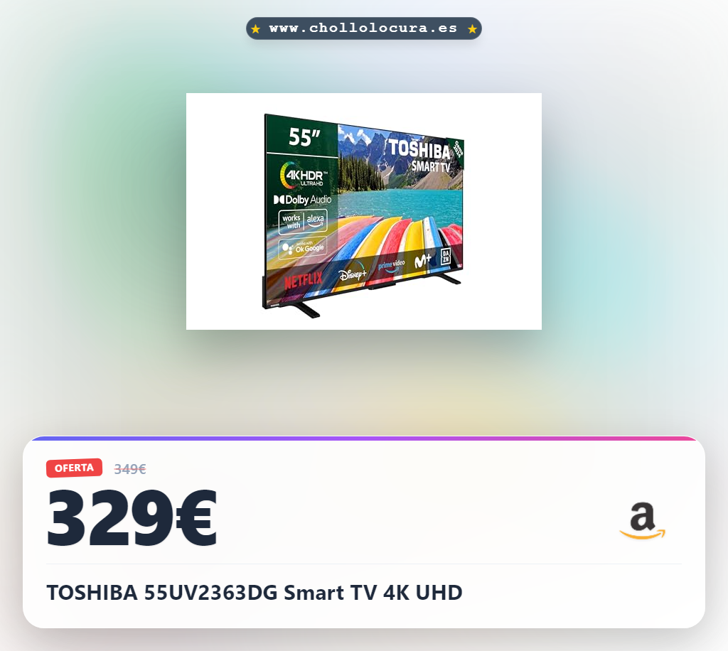 TOSHIBA 55UV2363DG Smart TV 4K UHD