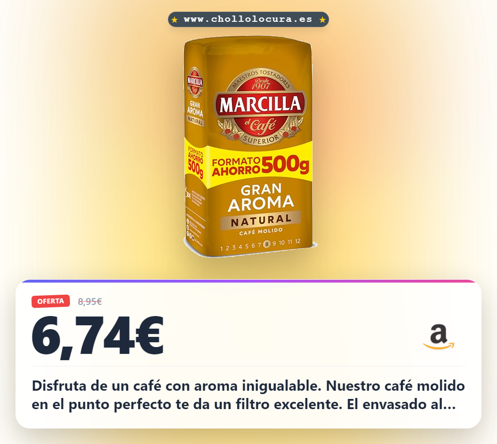 Aprovecha café molido Gran Aroma envasado al vacío 500g para un filtro perfecto y 114 tazas