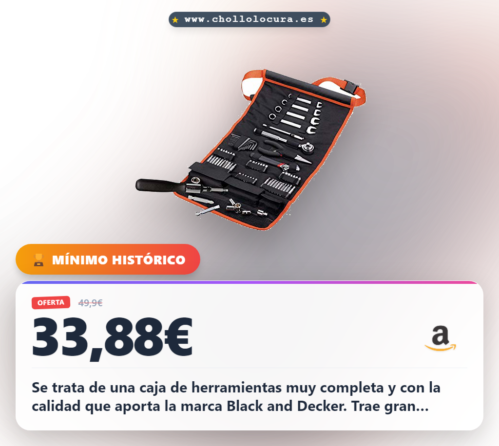 BLACK+DECKER A7063-QZ - Kit de 76 herramientas para coche
