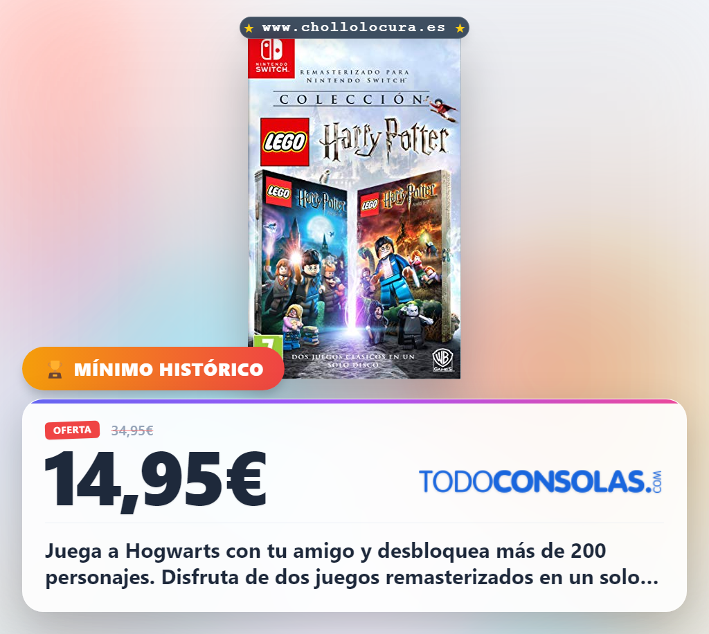 Aprovecha los dos juegos remasterizados de Harry Potter para Nintendo Switch y explora Hogwarts en cooperativo