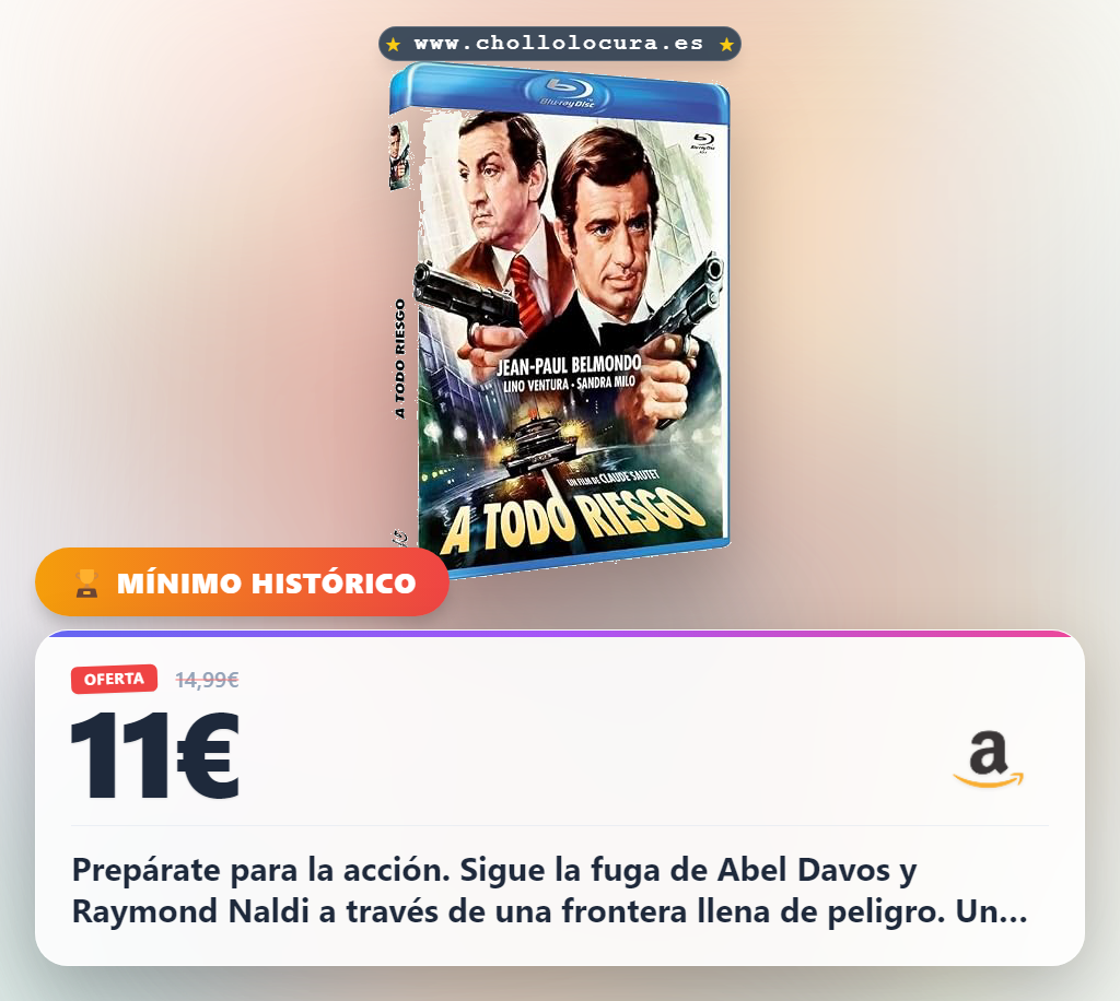 Compra el Blu-ray A todo riesgo BdR: la fuga de Abel Davos y Raymond Naldi, ¡drama y tiroteo!