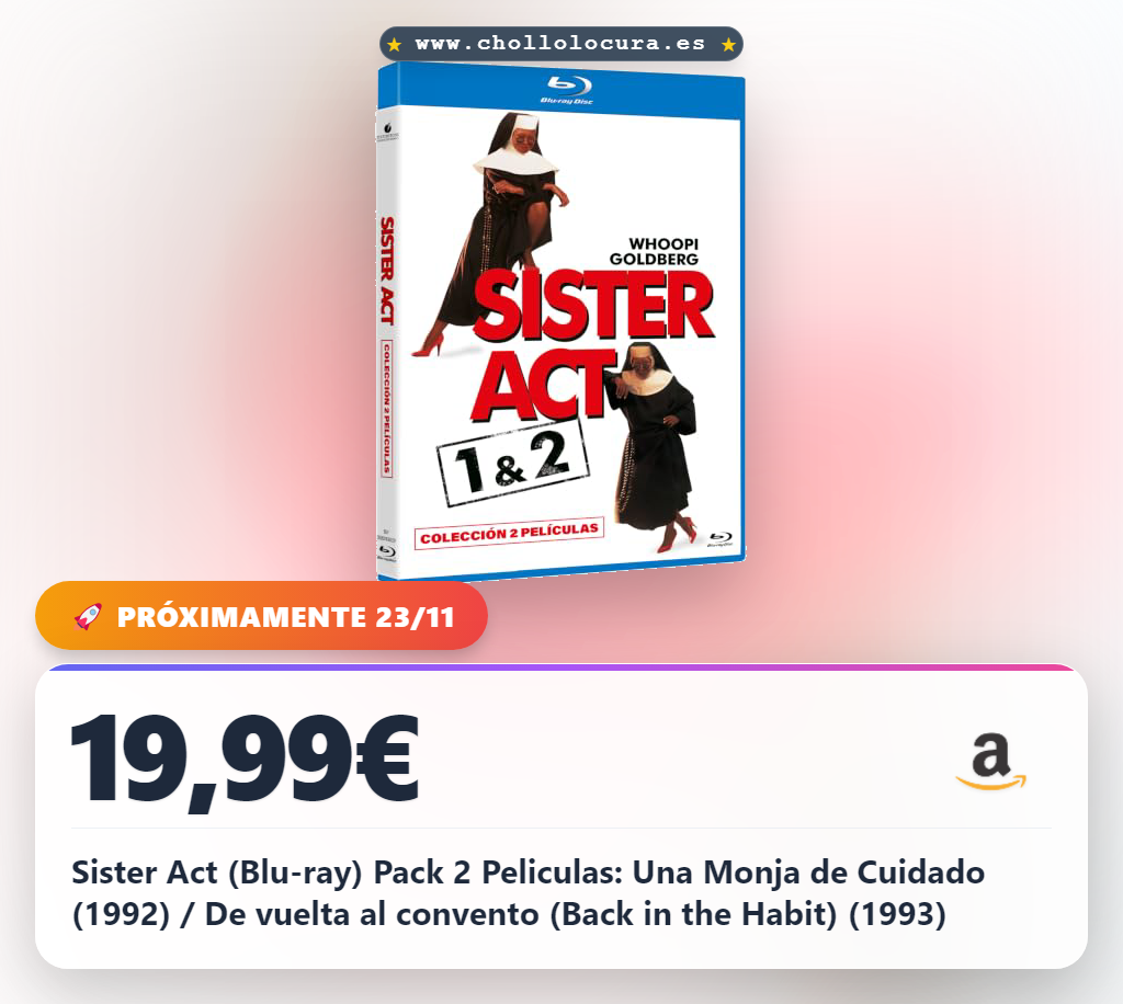 Sister Act (Blu-ray) Pack 2 Peliculas: Una Monja de Cuidado (1992) / De vuelta al convento (Back in the Habit) (1993)