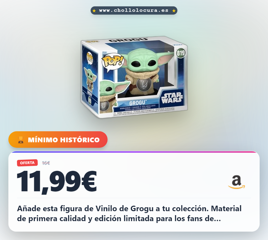 Consigue la figura de vinilo Mandalorian y Grogu de edición limitada al mejor precio de coleccionismo