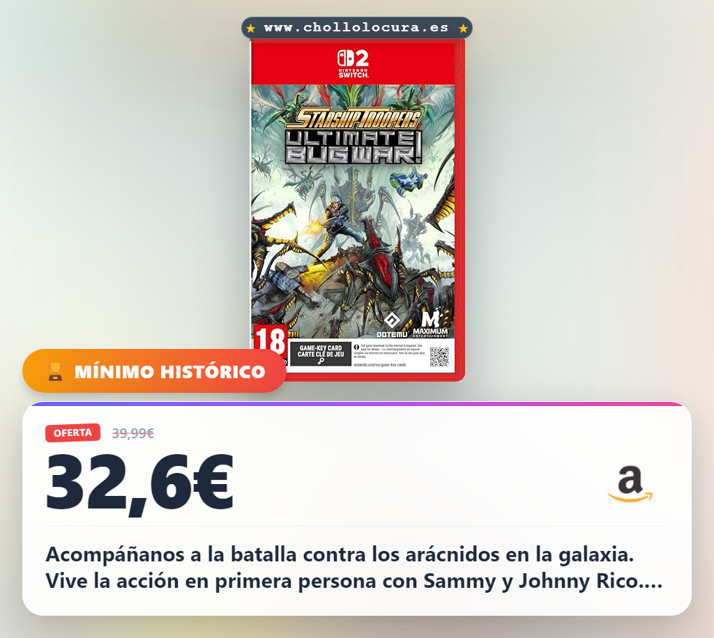 Aprovecha Starship Troopers: Ultimate Bug War en Nintendo Switch 2 con gráficos HD y combates en primera persona