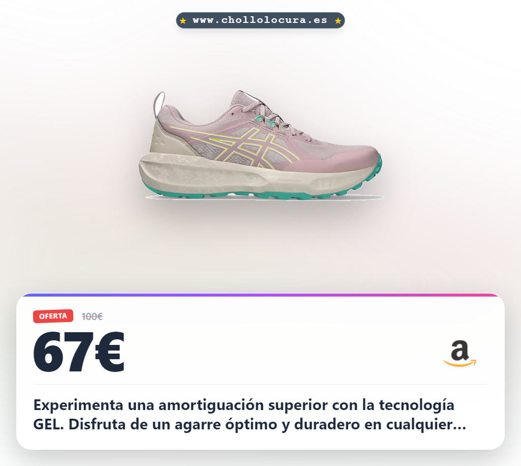 Aprovecha el Asics Gel-Sonoma 8: máxima amortiguación GEL y suela duradera en oferta
